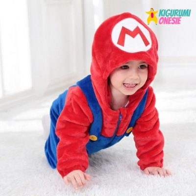Baby Costume Mario Luigi Onesie Costumes / 3M