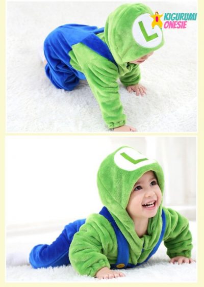 Baby Costume Mario Luigi Onesie Costumes