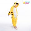 Kids Yellow Tiger Kigurumi Onesie / 100 Cm