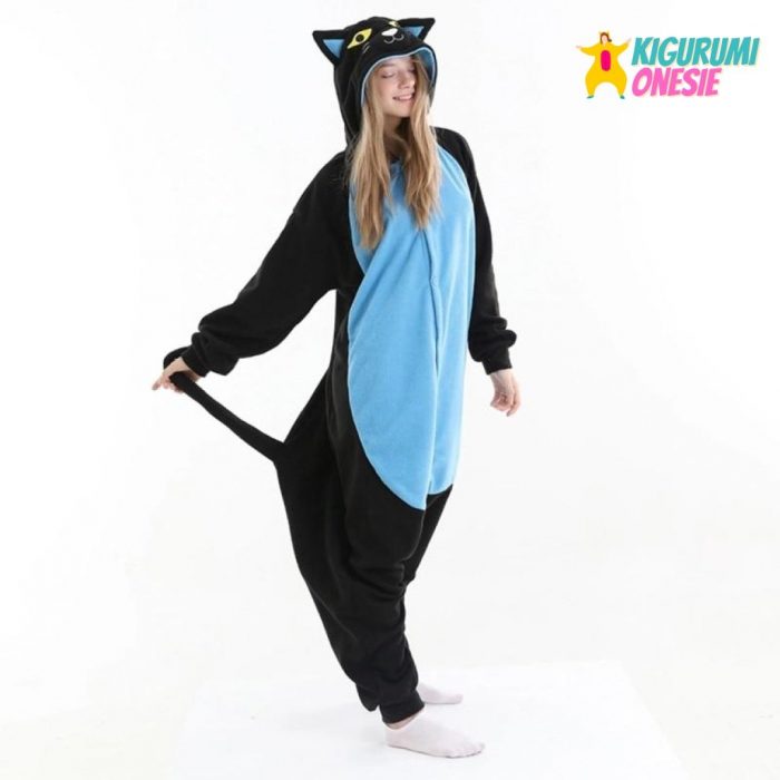 Midnight Cat Kigurumi Pajamas